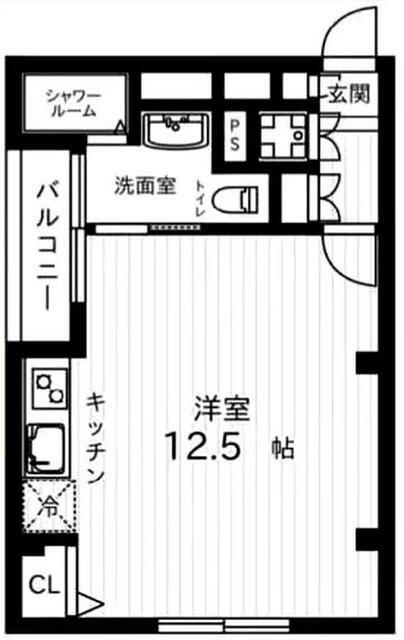 巣鴨コーポラス(ワンルーム/8階)の間取り写真