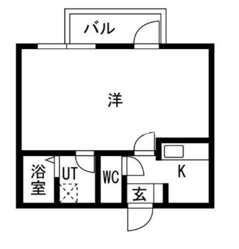 ザクラスグランドレジデンス(1K/2階)の間取り写真