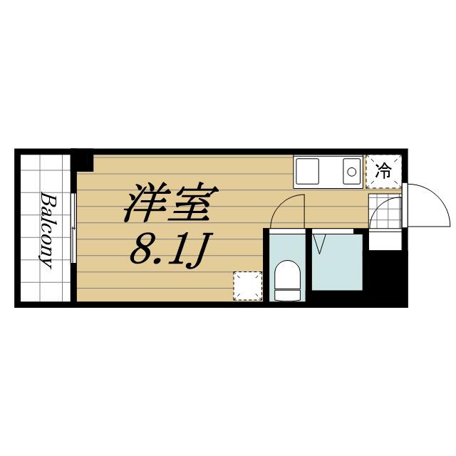 ワークス志津(ワンルーム/4階)の間取り写真