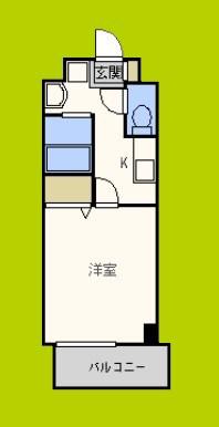 Mプラザ今里弐番館(1K/5階)の間取り写真