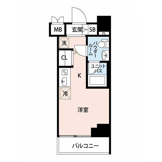 マイナビSTAY新綱島(ワンルーム/2階)の間取り写真