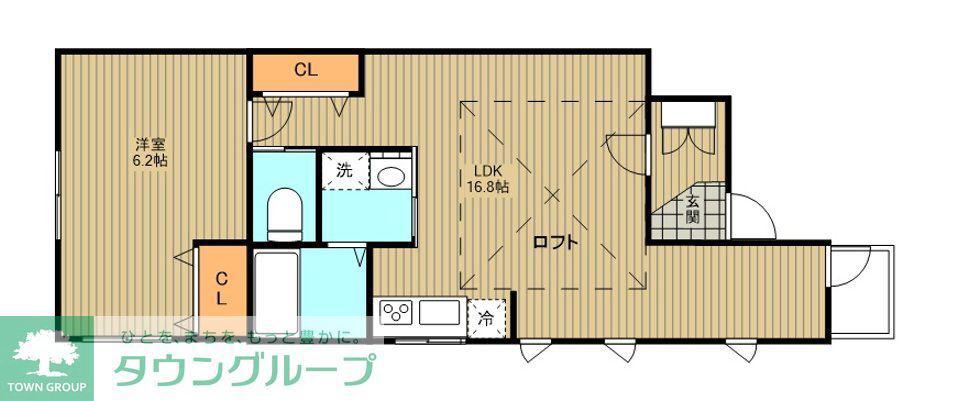 HMT豪徳寺(1LDK/3階)の間取り写真