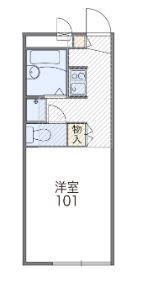 レオパレスコーラクII(1K/1階)の間取り写真