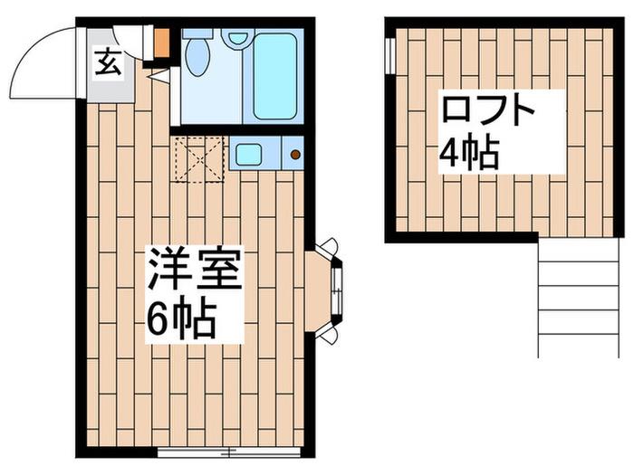 井土ヶ谷セレーノ(ワンルーム/2階)の間取り写真
