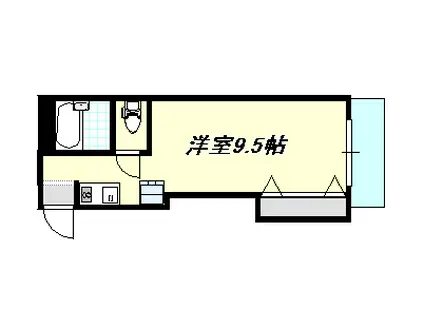 SAKURA LIFE(ワンルーム/3階)の間取り写真