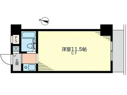 コンフォート・ネスト(ワンルーム/6階)の間取り写真
