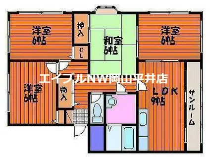 ドルチェ新保(4LDK/1階)の間取り写真