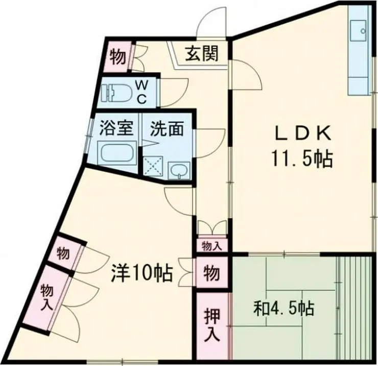 銀輪ビル 2階階 間取り