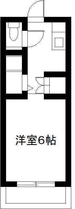 プチメゾン南月見ヶ丘(1K/1階)の間取り写真