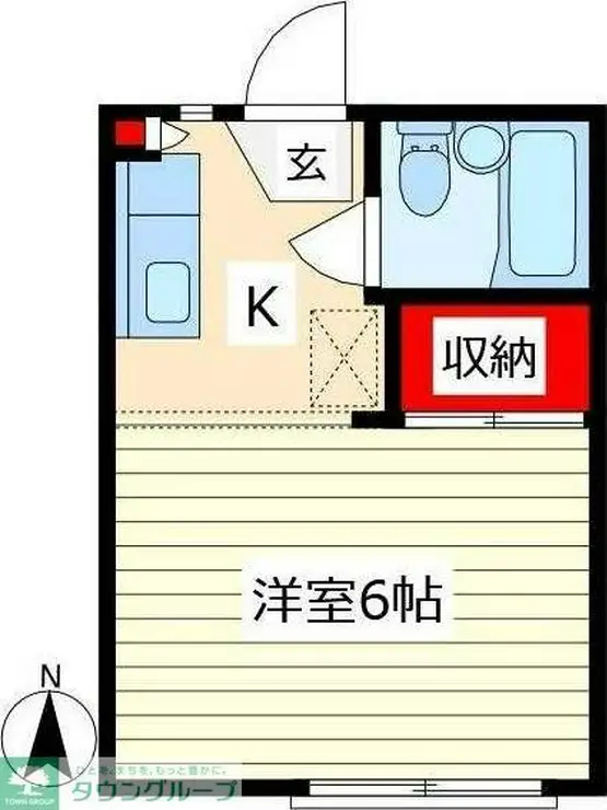 エクセレンス国立 2階階 間取り