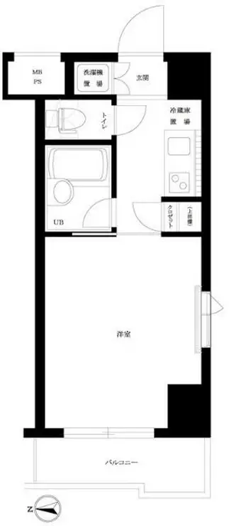 ルーブル蒲田伍番館 10階階 間取り