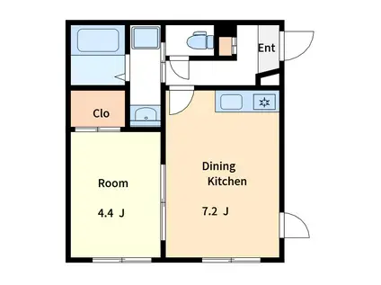 DESIGNERS MAISON QT IKEBUKURO(1DK/4階)の間取り写真