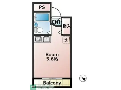 パサ・デ・ヒロ(1K/3階)の間取り写真