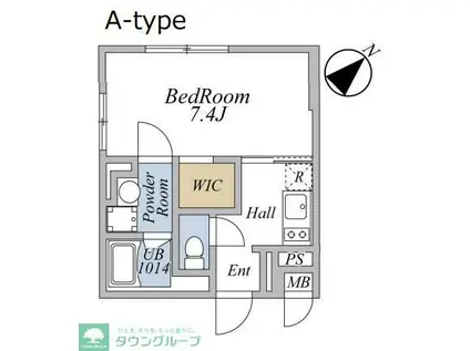 LEGALAND武蔵小山ANNEX(1DK/3階)の間取り写真
