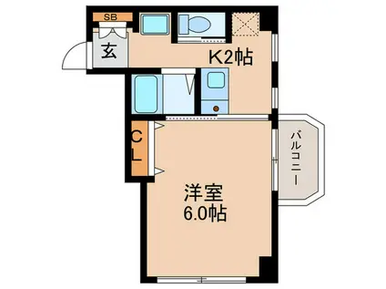 メゾンKA(1K/3階)の間取り写真
