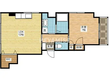 グランドセイコービル(1LDK/2階)の間取り写真