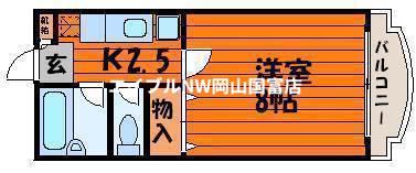 リーセント大和町(1K/1階)の間取り写真