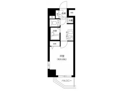 エグゼ浅草弐番館(1K/4階)の間取り写真