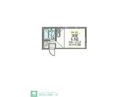 ユナイト金沢文庫ヴェルサイユの丘(ワンルーム/2階)の間取り写真