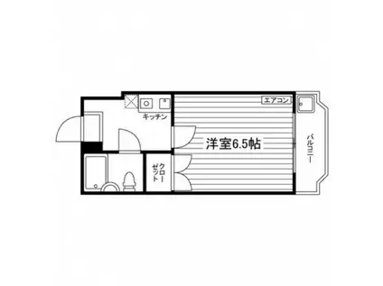 グランドール寿(1K/3階)の間取り写真