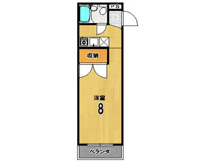 シェクル21(ワンルーム/1階)の間取り写真