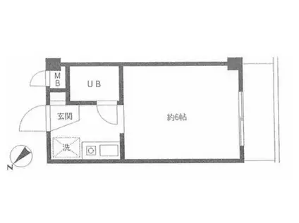 第263川辺ビル(1K/3階)の間取り写真