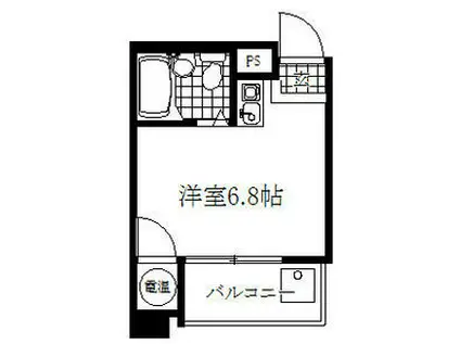 ハートイン豊岡通(ワンルーム/2階)の間取り写真