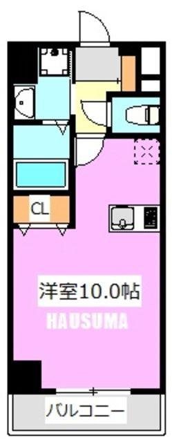 ルネサンスコート駒込(ワンルーム/2階)の間取り写真