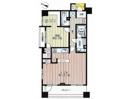 グローリオ桜木町音楽通(1LDK/7階)の間取り写真