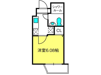 SORESTA盆栽町(1K/3階)の間取り写真