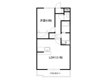 サン・ルーチェ(1LDK/3階)の間取り写真