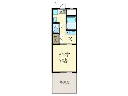 SK水栖(1K/1階)の間取り写真