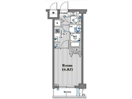 ガーラ・ヒルズ目黒東山(1K/3階)の間取り写真