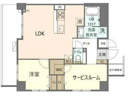 KOHA錦糸町 KOHA錦糸町(1SLDK/6階)の間取り写真