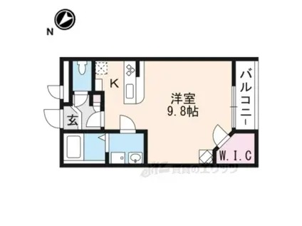 レオパレスサニーヒルズ(ワンルーム/1階)の間取り写真