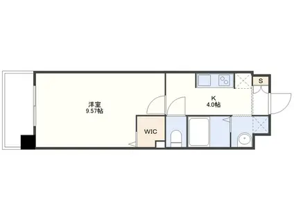 オーヴィジョンクラス三芳町(1K/2階)の間取り写真