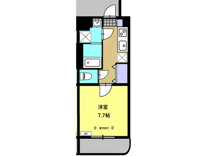 IRSG(1K/3階)の間取り写真