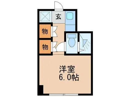 栄ハイホーム(ワンルーム/9階)の間取り写真