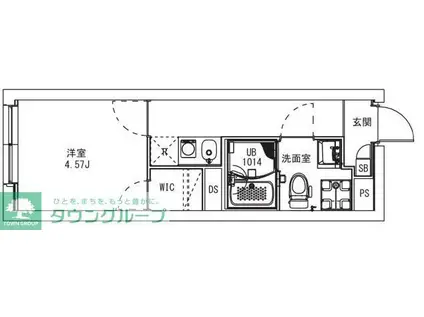 MAXIV CITY八幡山(1K/4階)の間取り写真