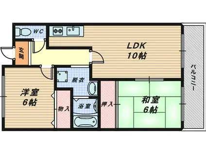 コートグレース(2LDK/1階)の間取り写真