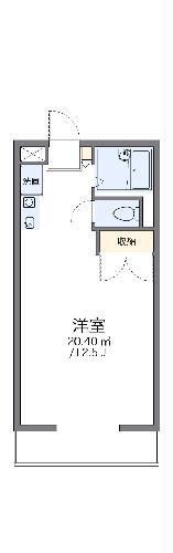 レオパレスグランデC(1K/2階)の間取り写真