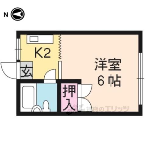 ドールハウス(1K/3階)の間取り写真
