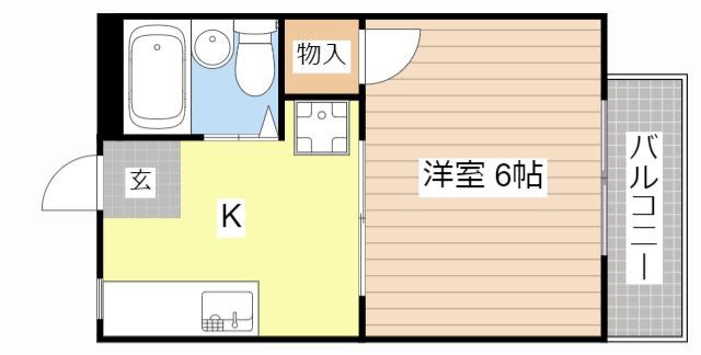 レジデンス古沢(1K/1階)の間取り写真