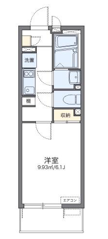 レオネクストメゾン シエル(1K/4階)の間取り写真