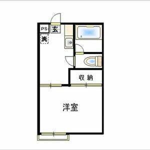 第一第二伸興ハイツ(1K/1階)の間取り写真