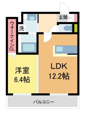 JADE ASHIYA(1LDK/5階)の間取り写真