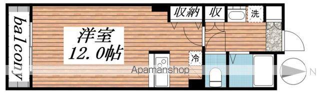 モンテ・オーロ(1K/2階)の間取り写真