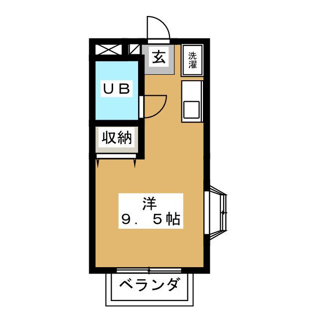 ヒルトップASANUMA(ワンルーム/2階)の間取り写真