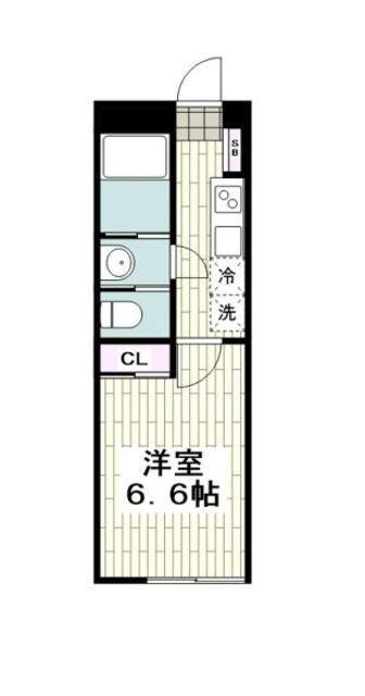 スピカハイツ弘明寺(1K/3階)の間取り写真
