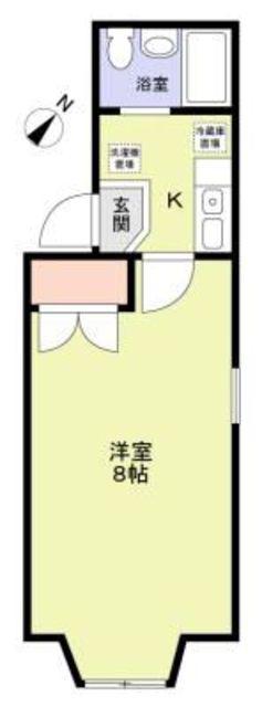 スターヒル蕨(1K/2階)の間取り写真